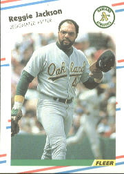 1988 Fleer Baseball Cards      283     Reggie Jackson